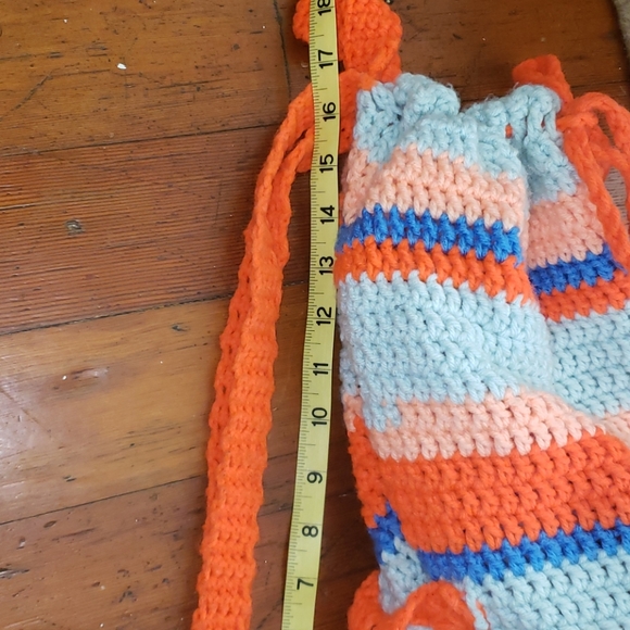 🧶 Drawstring backpack w/ free matching pouch - Picture 2 of 6